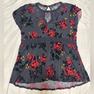 Torrid rose shirt